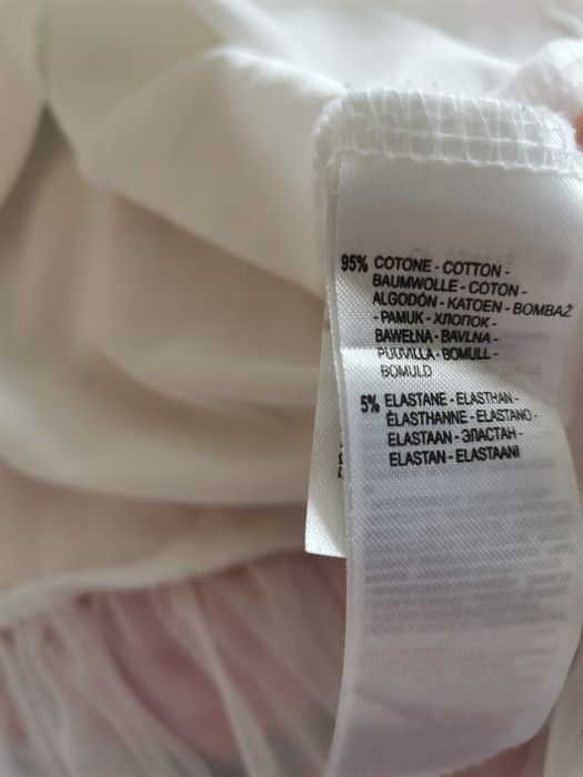 Tricou fete 152 cm Nucleo Campagnolo, alb