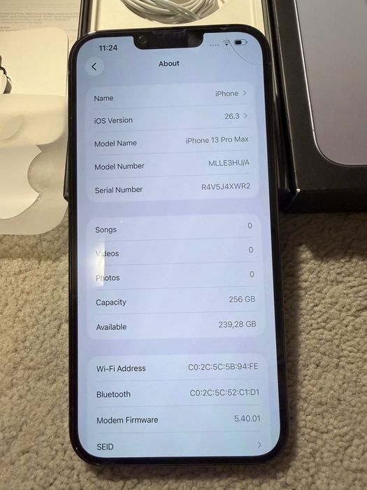 iPhone 13 Pro Max 256GB Sierra blue