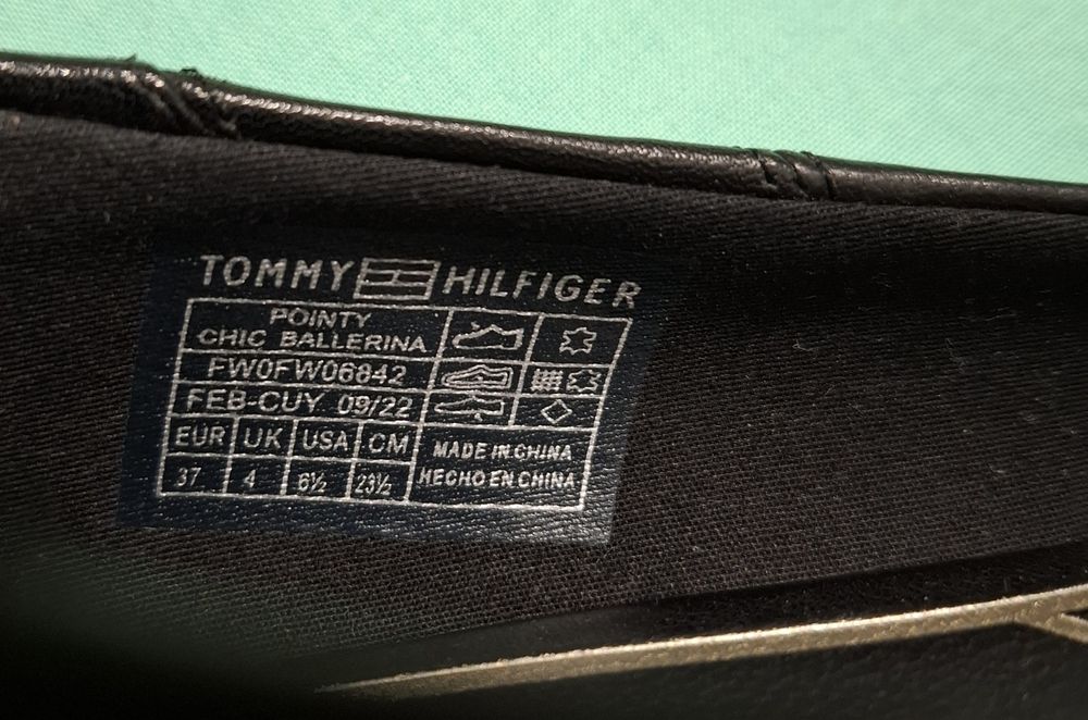 Balerini dama Tommy Hilfinger Ponty Chic Ballerina Nr 37 Impecabili