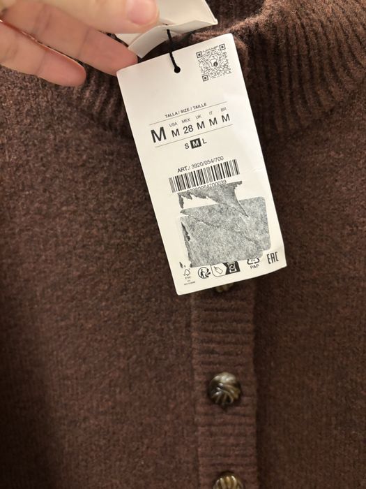 Cardigan Zara M nou cu eticheta