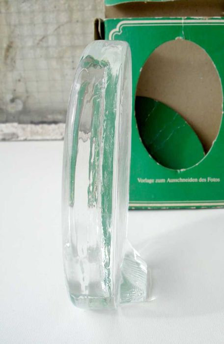 Стъклена фоторамка с елипсовидна форма