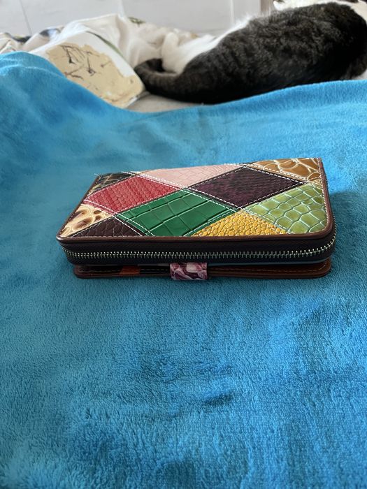 Portofel dama Vera Pelle Italia 10x3x19 cm nou fara eticheta