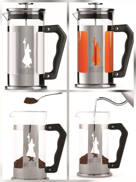 Френска преса Preziosa Bialetti 1 л,8 чаши,кафе,чай