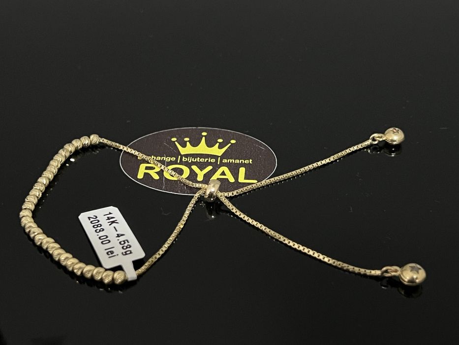 Bijuteria Royal CB: Bratara picior aur 14k 4,53gr