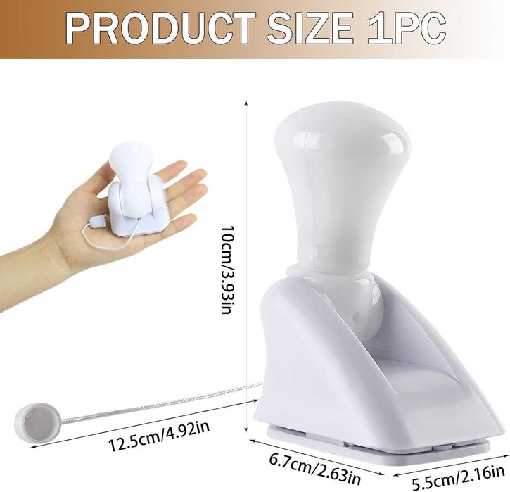 Set 2 lampi LED portabile cu snur pe baterii pt garaj dulap pod pivnit