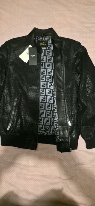 FENDI-Мъжко Кожено Яке.