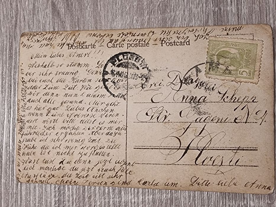 Carte postala circulata,regina Maria cu copii !