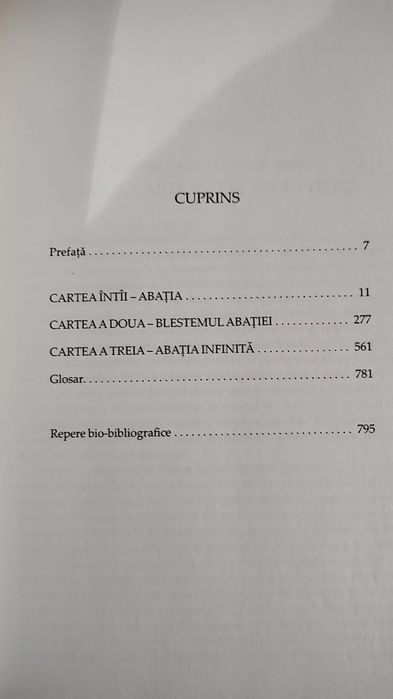 Dan Dobos – Abatia (editie omnibus), cartonata (raritate)