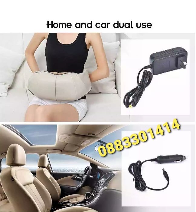 Шиацу масажор 6 бутона 16 масажиращи глави