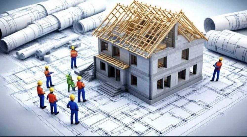 Профессиональная бригада строителей