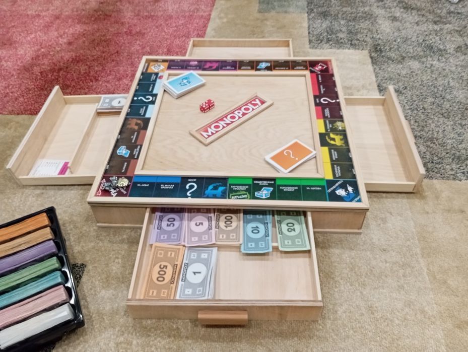 Монополия деревянная