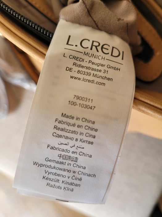 Нова Стилна Дамска Чанта L.Credi Munich