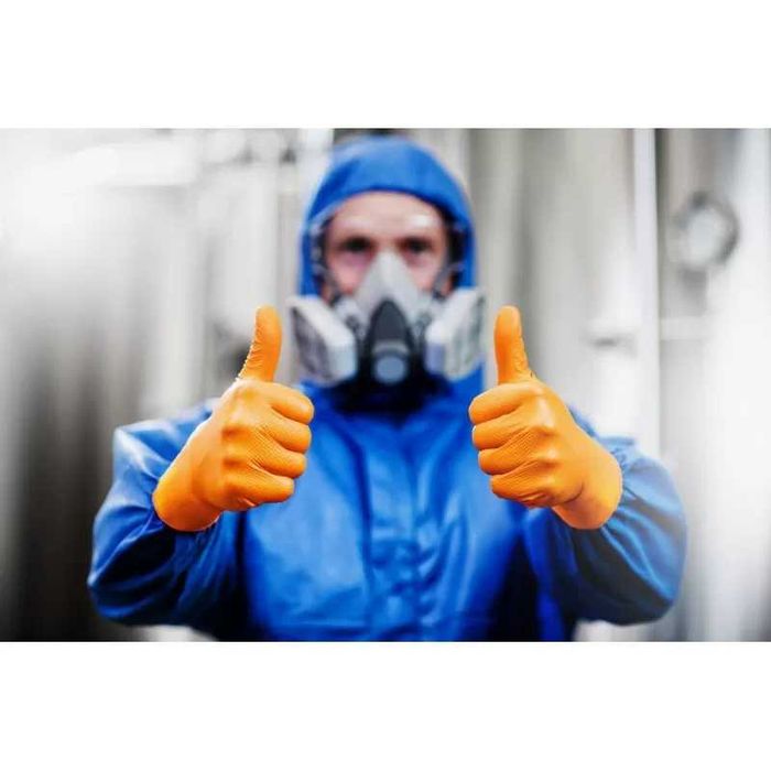 Автосервизни плътни и дебели нитрилни ръкавици