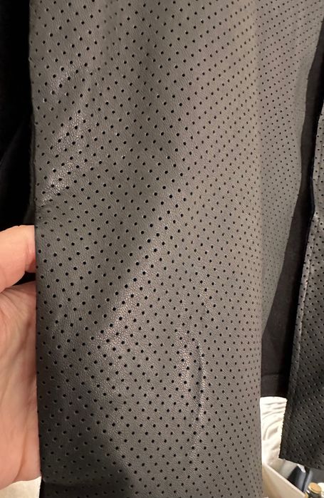 Sacou/cardigan Majestic Paris, M/L lana/ piele naturala