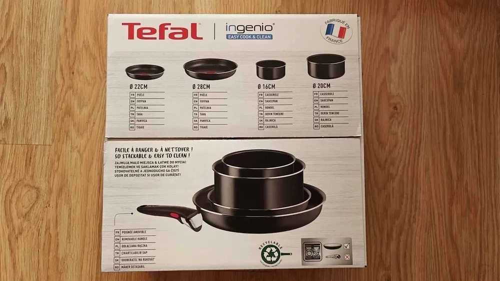 Set Tefal 5 piese tigaie, cratita Starter Kit L1539543 16-28cm Sigilat