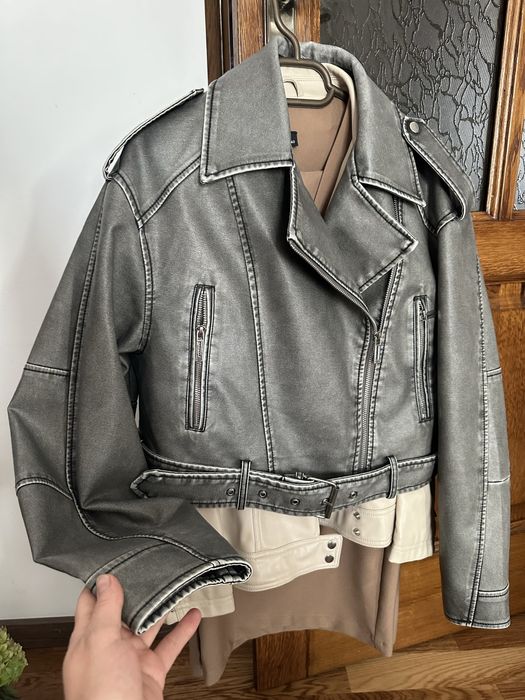 Jacheta oversize din piele