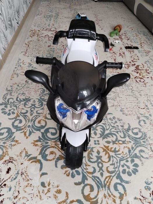 Детский электромотоцикл-трицикл HP2, Белый