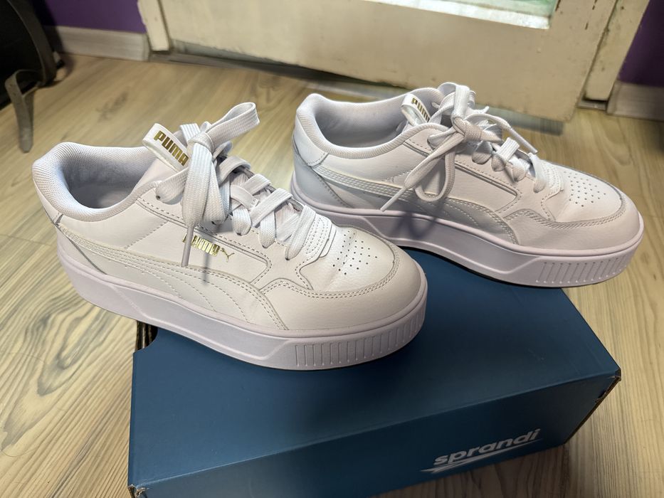 Дамски бели маратонки Puma 38 номер