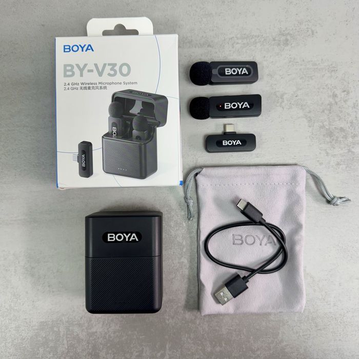 Microfon BOYA BY-V30 USB Type-C – ca nou, set complet
