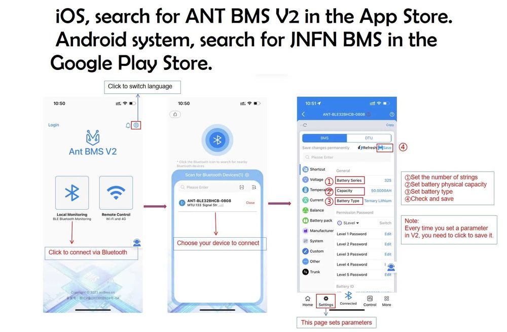 JK Jikong si ANT SMART BMS Bluetooth 150A 7-24s Balansare Activa 1A