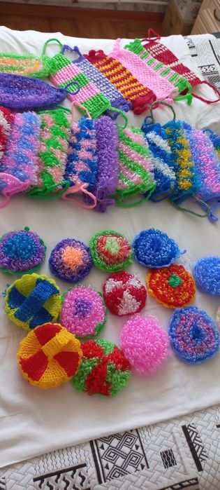 Вязаные носки ,варежки,мачалки