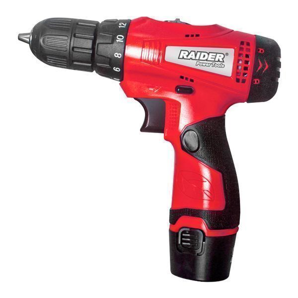 Машина за пробиване и завинтване с батерия 12v 1.5ah 24nm raider