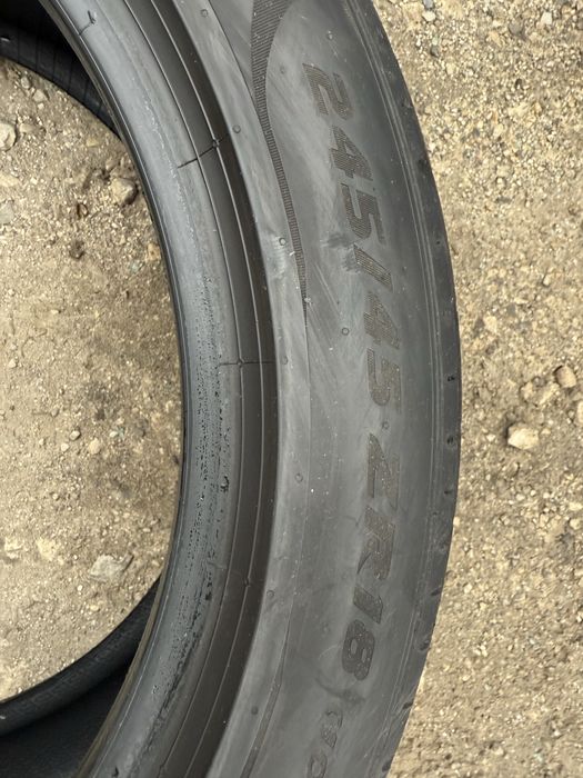 2 броя Летни гуми Pirelli 245/45 R18 Dot 4422 ном 215