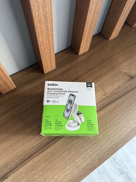 Incarcator Wireless Belkin 3 in 1 BoostCharge Qi2 - Nou - Sigilat