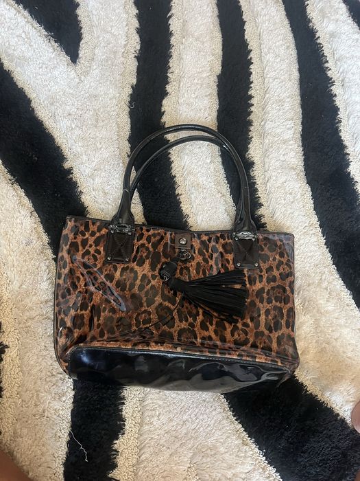Чанта Moschino с леопардов дизайн