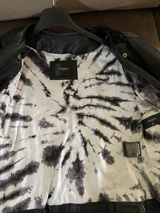 Geaca jacket de piele be edgy detalii aurii