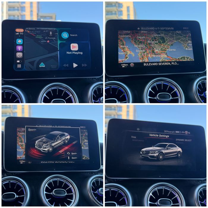 Mercedes-Benz C 400 - Brabus Пакет / Carpay / 64 Цвята Амбиент / Каско