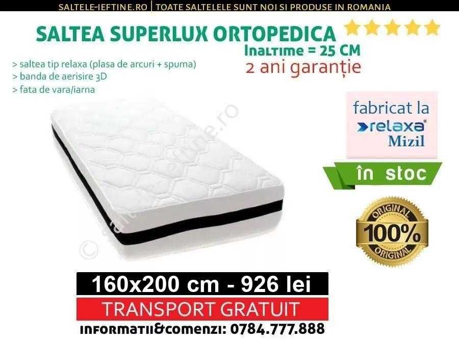 Saltea 160x200 - SuperLux Ortopedica+ 33 dimensiuni