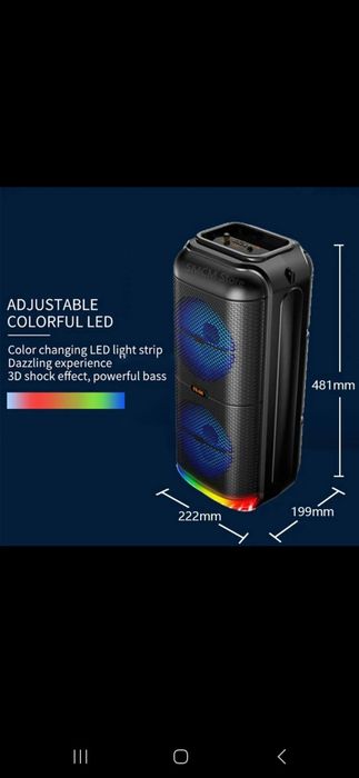 Блютуз колонка с микрофоном