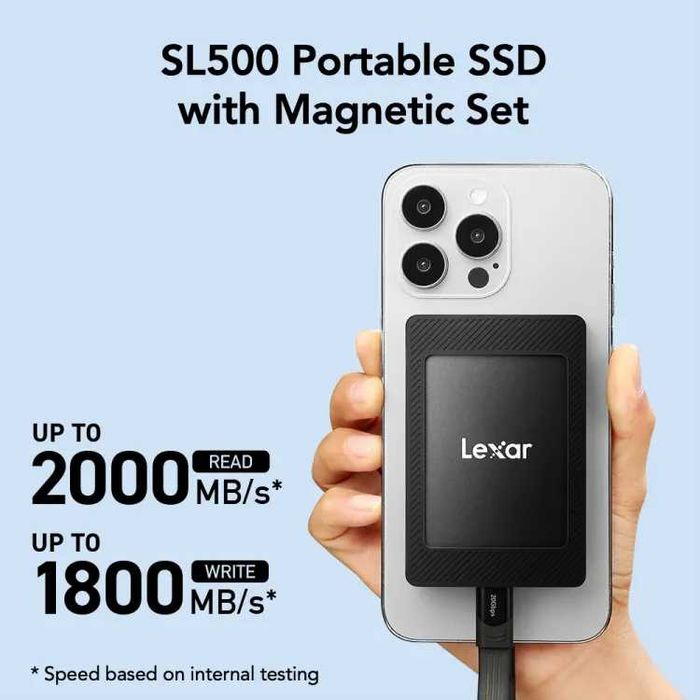 Портативный Portable SSD Lexar SL500M Magnetic-Set 1TB / 2TB new