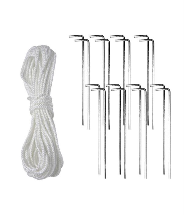 Cort evenimente Timeless Tools Cu cadru metalic Intrare cu fermoar Ferestre laterale 9 x 3 x 2.55 m Alb