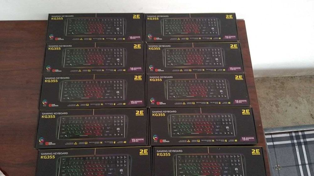 2E Gaming Keyboard KG355 LED Black 10 штук