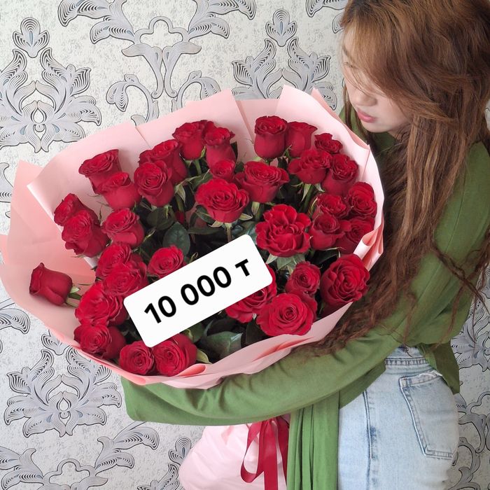 Цветы роза 36 штук