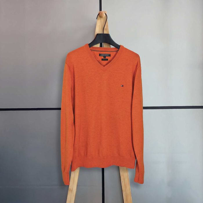 Tommy Hilfiger Оригинален мъжки пуловер с Lambswool размер XL