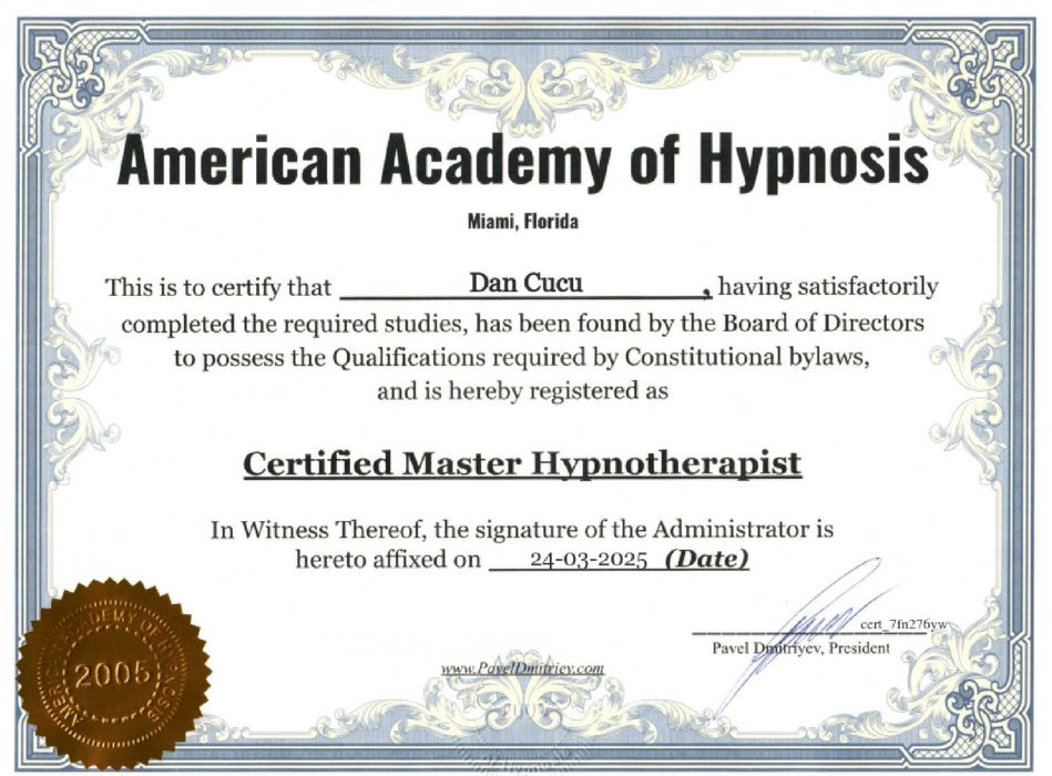 Psiholog online | Hipnoterapeut | Garanția rezultatului