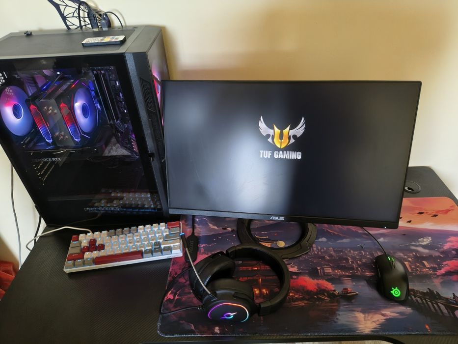 Vând PC gaming +monitor 200 hz (ambele noi)