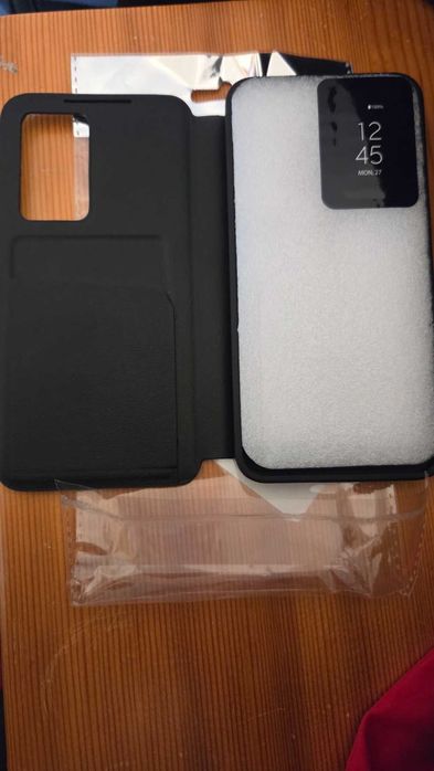 Кожен калъф  Smart черен за Samsung Galaxy S25