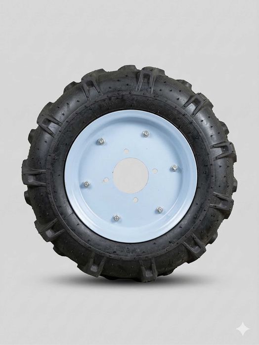 Set 2 roti motocultor 400-10 cu valva, Sarcina maxima 168KG, 4 PR, Alb