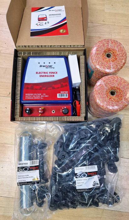 Pachet pentru gard electric 6 jouli Vaci Oi 2Ha 1km TRANSPORT GRATUIT