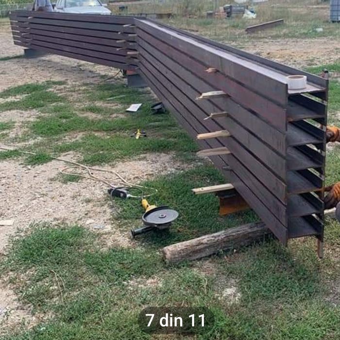Vand stâlpii și ferme metalice pentru o hsla 10x20x4