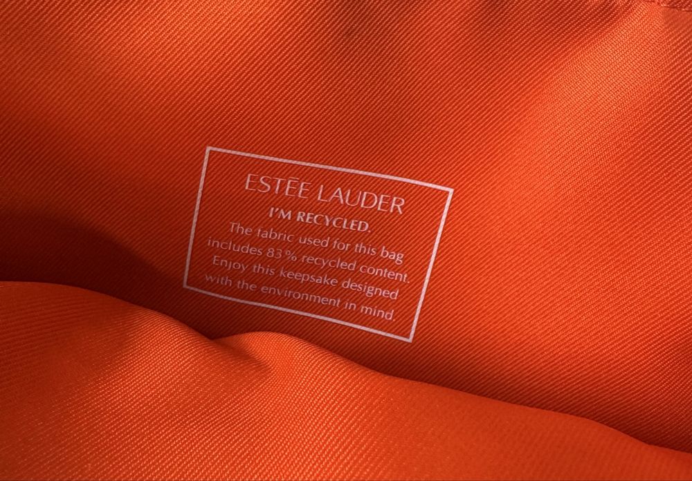 Дамска чанта Estee Lauder с флорални мотиви
