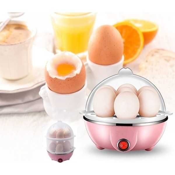 Яйцеварка на пара за 7/14 яйца с таймер, Уред за варене на яйца с пара