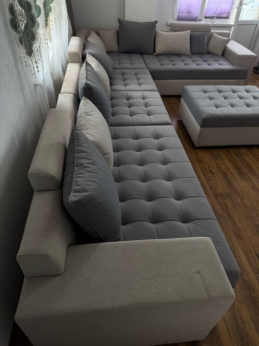 Диван, раскладной, пуфик