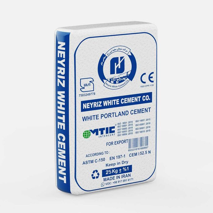 Цемент белый Нейриз Шарг Иранcкий White Cement Neyriz Shargh IRAN