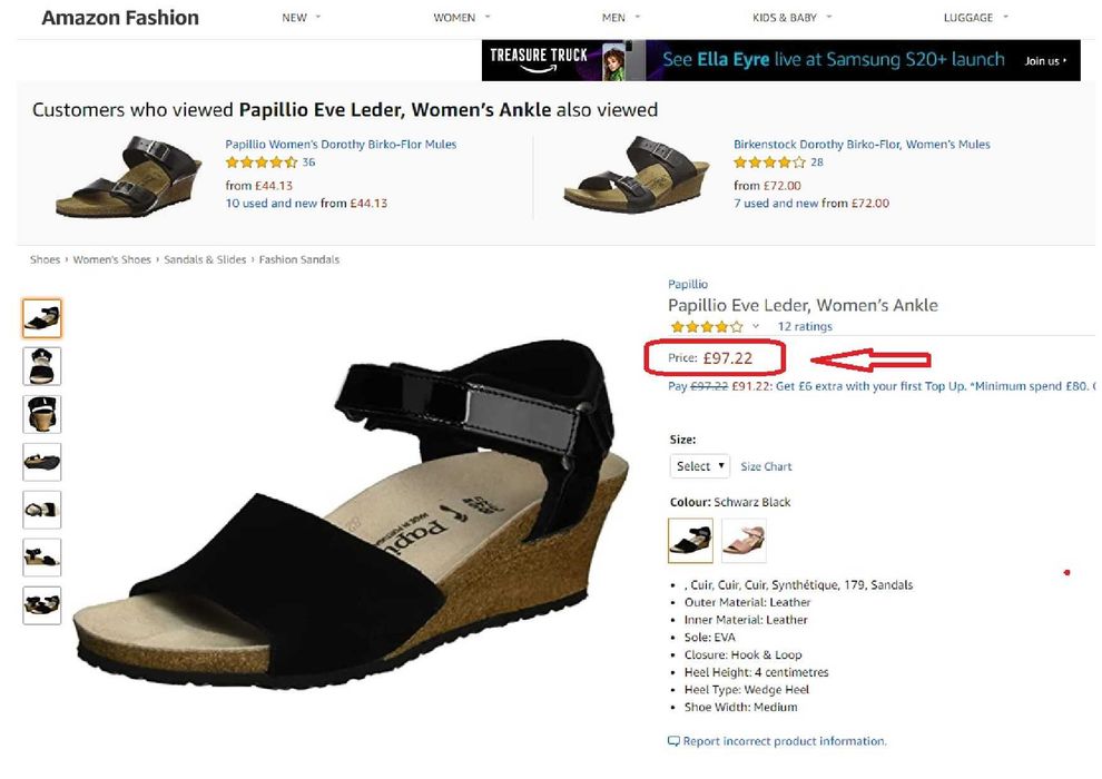 НОВИ сандали Papillio Eve на Birkenstock, № 40