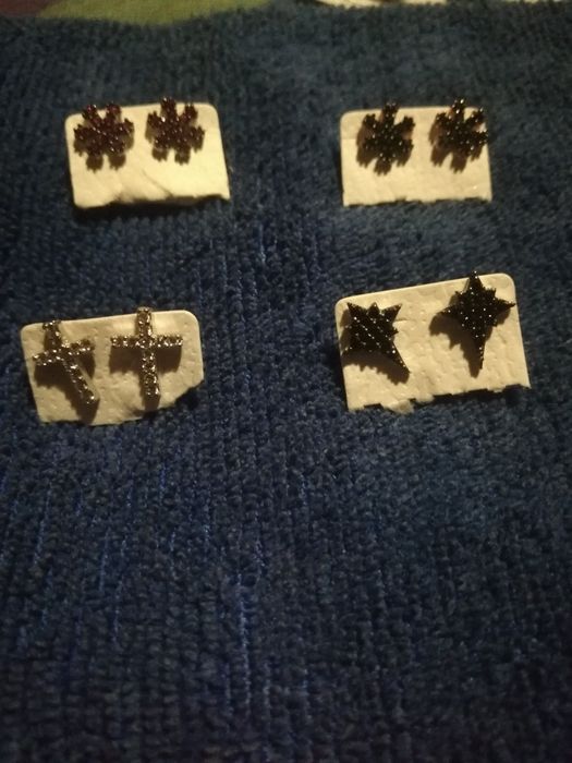 Сребърни нови малки обеци